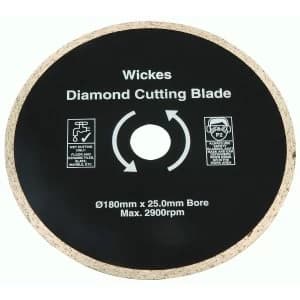 Wickes Tile Saw Diamond Cutting Blade 180mm