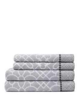 Bianca Cottonsoft Cassia Border 4 Piece 100% Cotton Towel Bale