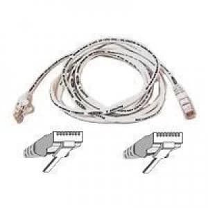 Belkin High Performance - Patch cable 5m UTP ( CAT 6 ) - white networking cable