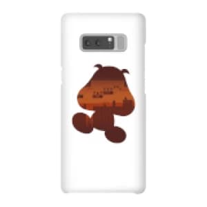 Nintendo Super Mario Goomba Silhouette Phone Case - Samsung Note 8 - Snap Case - Gloss