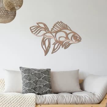 F?sh - Copper Copper Decorative Metal Wall Accessory