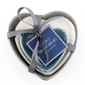 Set of 3 Heart Trinket Dishes