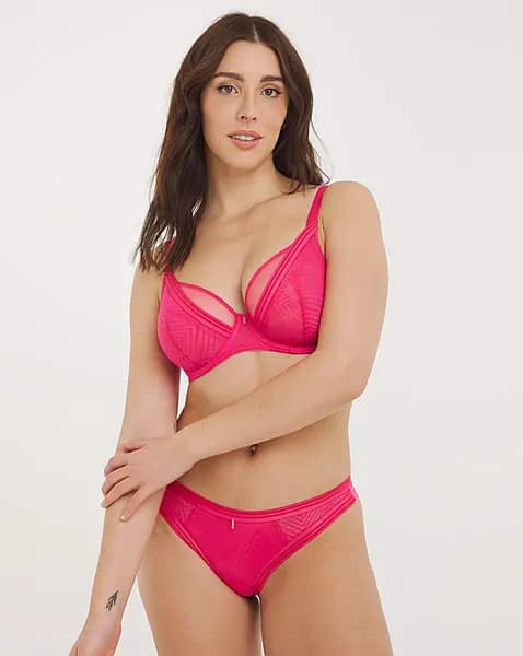 Freya Freya Tailored Brazillian Brief Red RED Female L QV25504