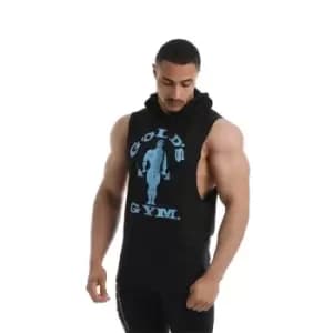 Golds Gym Sleeveless Hoodie Mens - Black