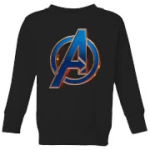 Avengers Endgame Heroic Logo Kids Sweatshirt - Black - 11-12 Years