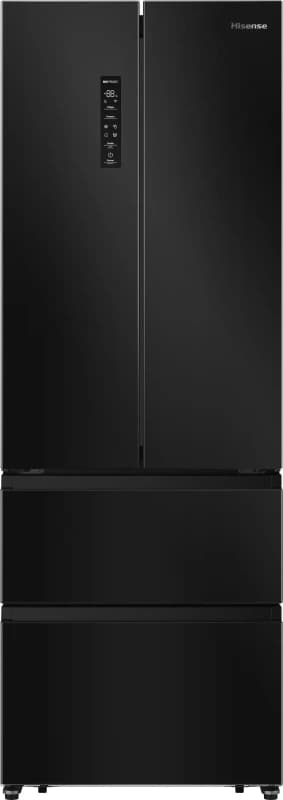 Hisense PureFlat RF632N4AFE2 Total No Frost American Fridge Freezer - Black - E Rated, Black