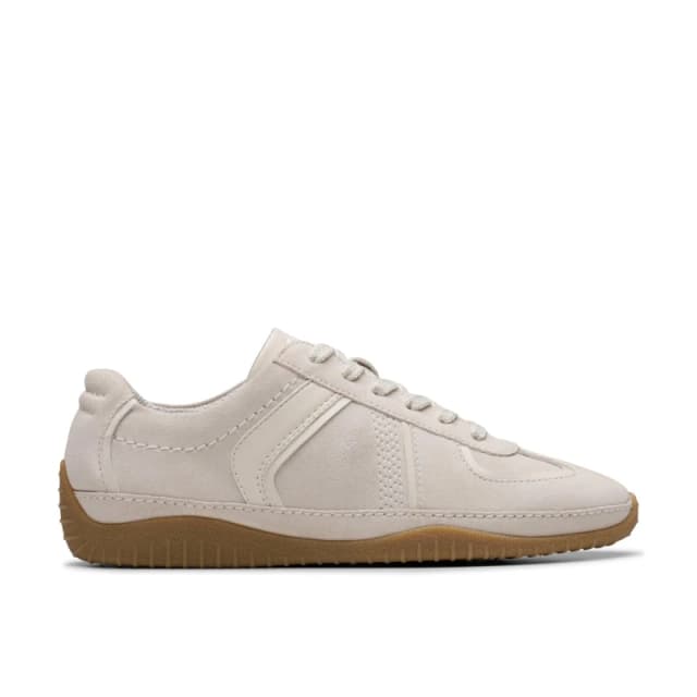 Clarks Clarks Women Meridor Lo Off White Combination Trainers Size: 6-Standard Fit White 6-Standard Fit Female 5063421452778