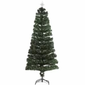 Multicoloured Pre Lit Artificial Christmas Tree with Star Topper 180cm