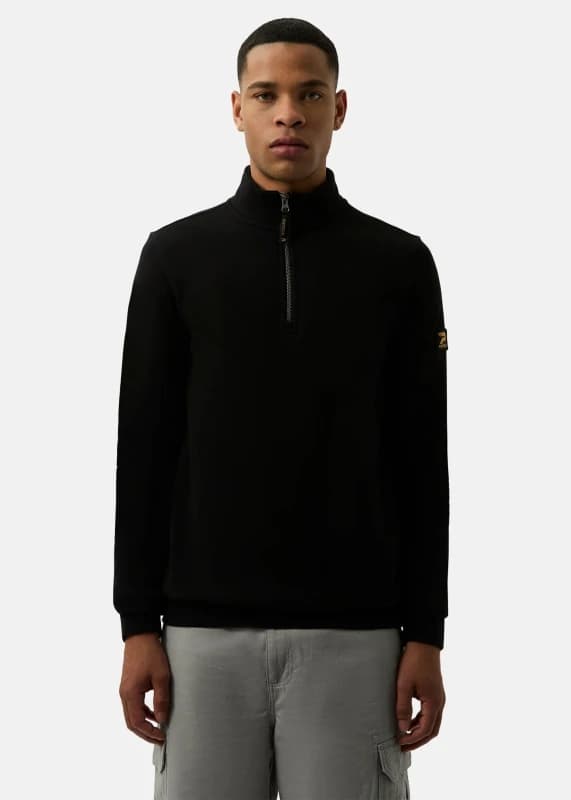 Patrick Mens Harlem 1/4 Zip top in Black Size: 2XL Black Male 2XL