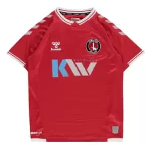 Hummel Charlton Athletic Home Shirt 2020 2021 Juniors - Red