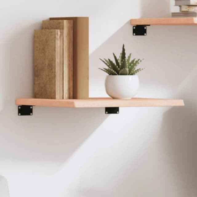 VIDAXL Wall Shelf 40x40x2cm Untreated Solid Wood Oak Vidaxl 8720845812300