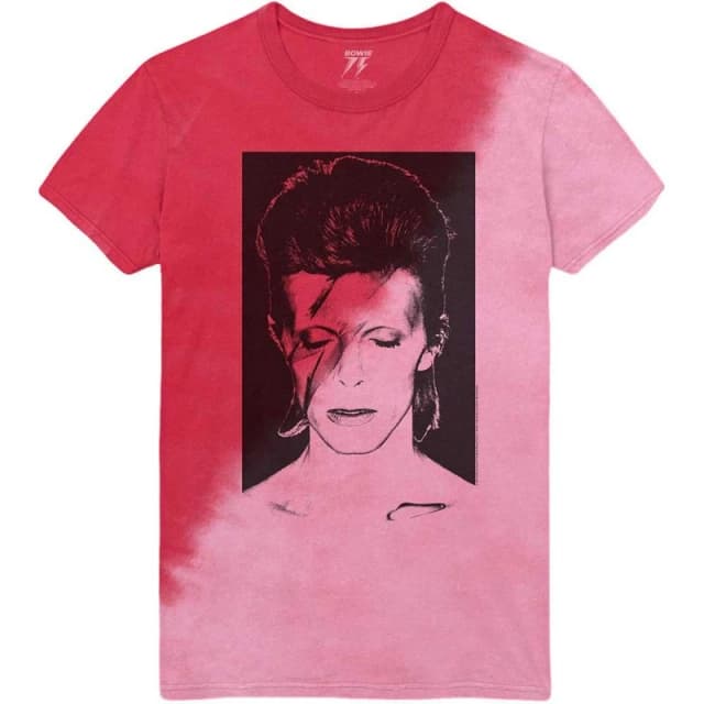 David Bowie David Bowie Men Aladdin Sane T-Shirt in Red Size: large Red L Male 5063527435095