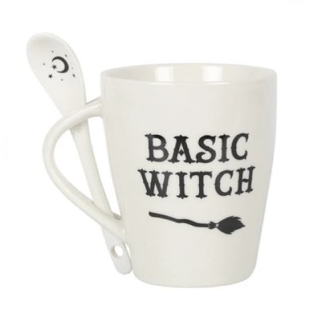 Something Different Something Different Basic Witch Ceramic Mug Set in White White One Size Unisex 5059958953710