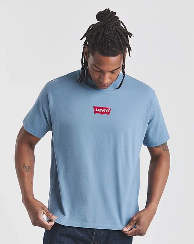 Levis Levis Vintage Fit Badge T-Shirt Blue - Levis - Size: S Blue Male S LE19503