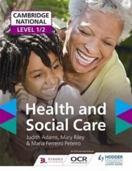 Health and Social Care. Cambridge National Level 1/2 by Judith Adams Book