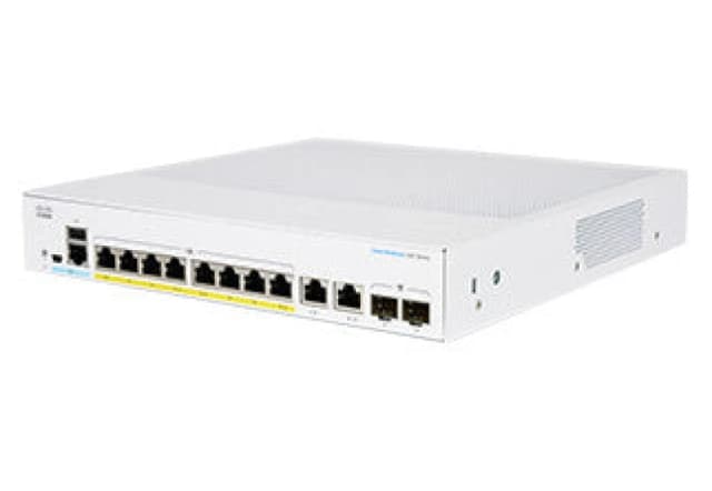Cisco Cisco CBS350-8FP-E-2G Managed L2/L3 Gigabit Ethernet (10/100/1000) Silver CBS350-8FPE2GEU-RF