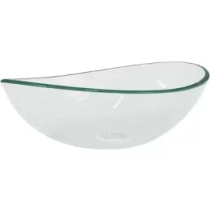 Basin Tempered Glass 54.5x35x15.5cm Transparent Vidaxl Transparent
