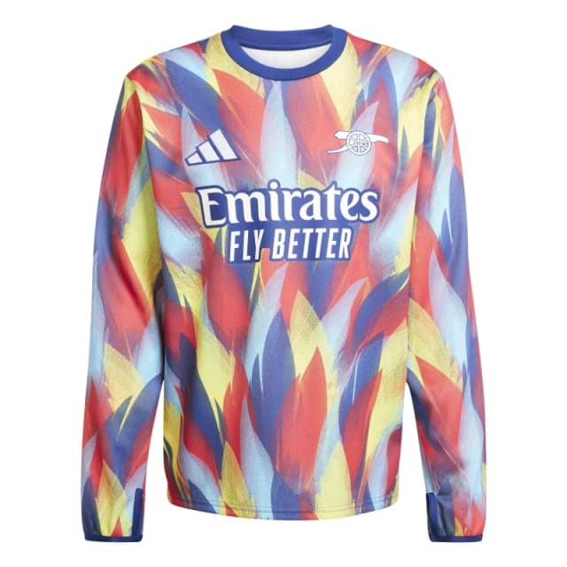 adidas Arsenal Long Sleeve Pre-Match Shirt 2025 2026 Mens Blue male XL