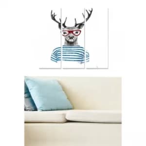 MDF394152055 Multicolor Decorative MDF Painting (3 Pieces)