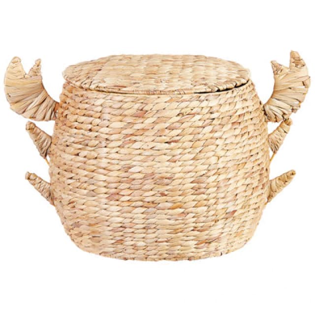 Beliani Kids Basket Crab Kakamas Wicker Natural
