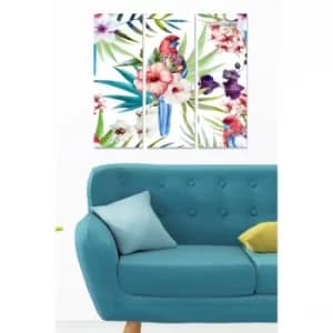 MDF6912654 Multicolor Decorative MDF Painting (3 Pieces)