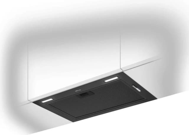 Elica FOLD-BLK-60 51cm Canopy Cooker Hood - Black - For Ducted/Recirculating Ventilation