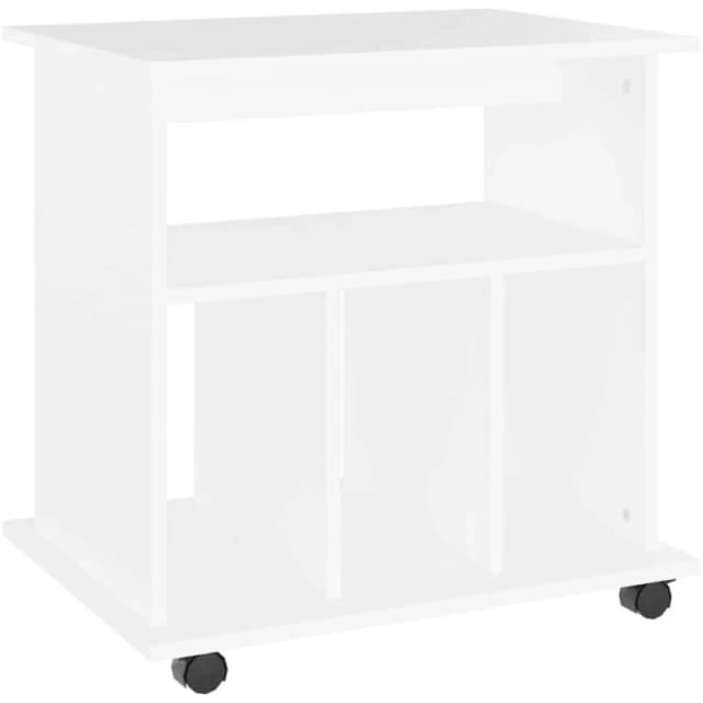 VIDAXL Rolling Cabinet White 60x45x60cm Engineered Wood vidaXL 8720286610145
