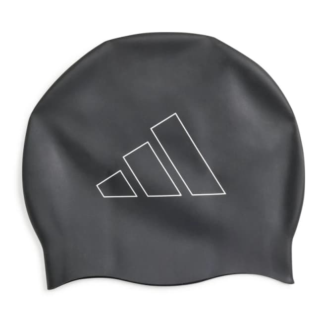 adidas 3 Stripes Swim Cap Adults - Black One Size