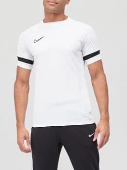 Nike Academy 21 Dry T-Shirt - White/Black, Size 2XL, Men