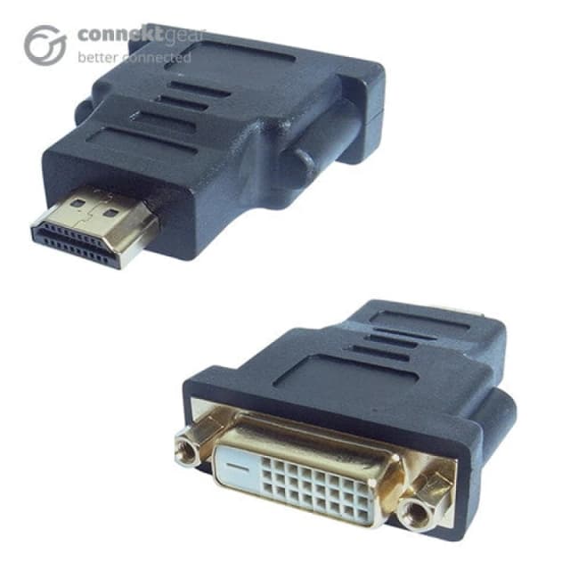 CONNEkT Gear connektgear HDMI to DVI-D Monitor Adapter - Male to Female (24+1) 26-1677