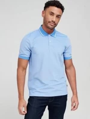 Ted Baker Ellerby Small Logo Polo Shirt, Blue, Size 2, Men