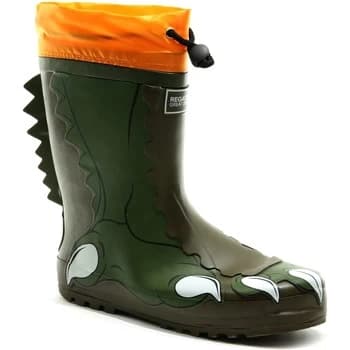Regatta MUDPLAY JUNIOR Wellingtons Yellow Bee Green boys's Childrens Wellington Boots in Green - Sizes 2,3,8,9,10,11,12,13,1 kid