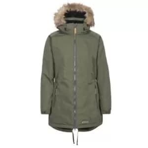Trespass Womens/Ladies Celebrity Insulated Longer Length Parka Jacket (L) (Moss)