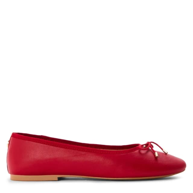 Steve Madden Womens Blossoms Ballet Pumps Fire Red female 3 (36)