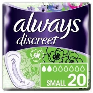 Always Discreet Light Small non-winged Pad 20PK