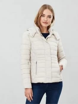 Joules Linden Short Padded Jacket - Ivory