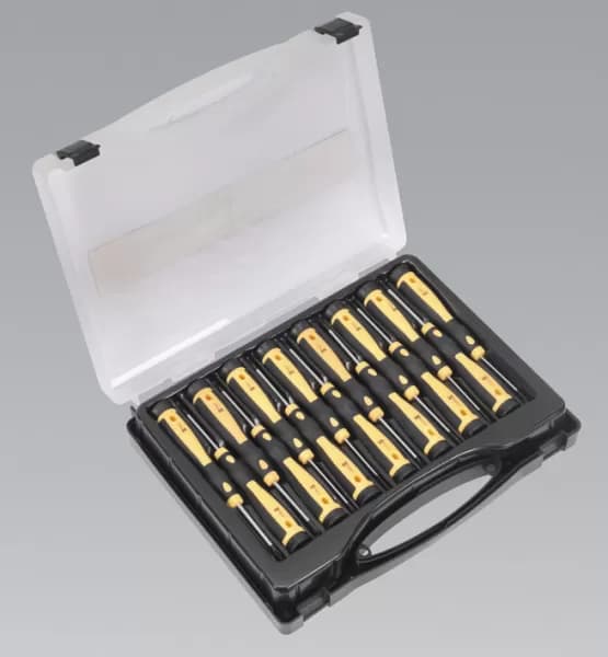 Genuine SEALEY S0898 Precision Screwdriver Set 15pc