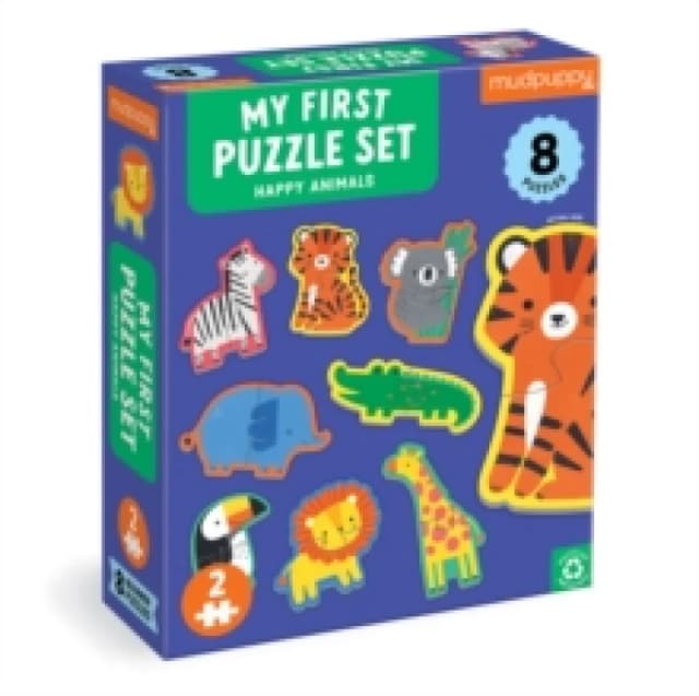 Happy Animals 2 Piece My First Puzzles Jigsaw