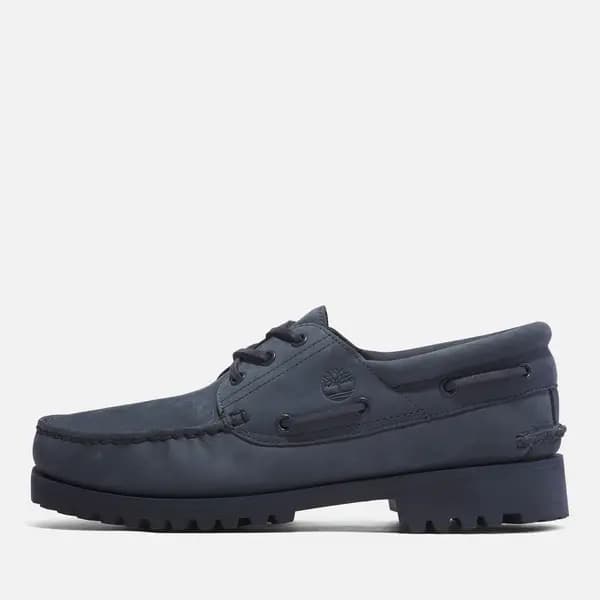 Timberland Mens Authentics Waterproof Suede Boat Shoes - UK 7 Blue Shoes male TB0A2E9KEP21 7