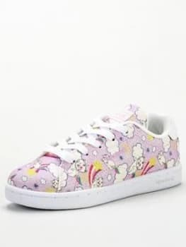 Reebok Royal Complete Clean Glitter Cats 2.0 Childrens Trainers - Pink/White