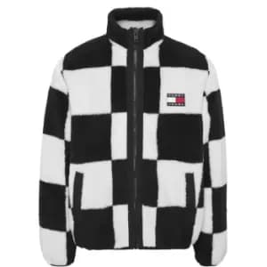 Tommy Jeans Tjm Checkerboard Sherpa Zipthru - White