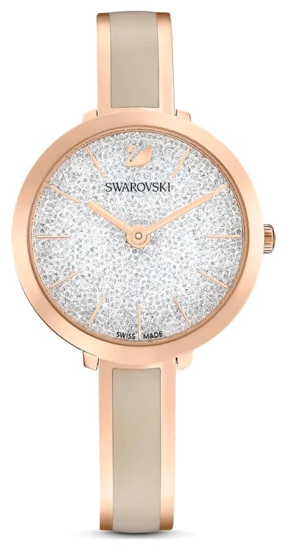 Crystalline Delight Metal Pink Rose Gold-tone Finish Watch 5642221