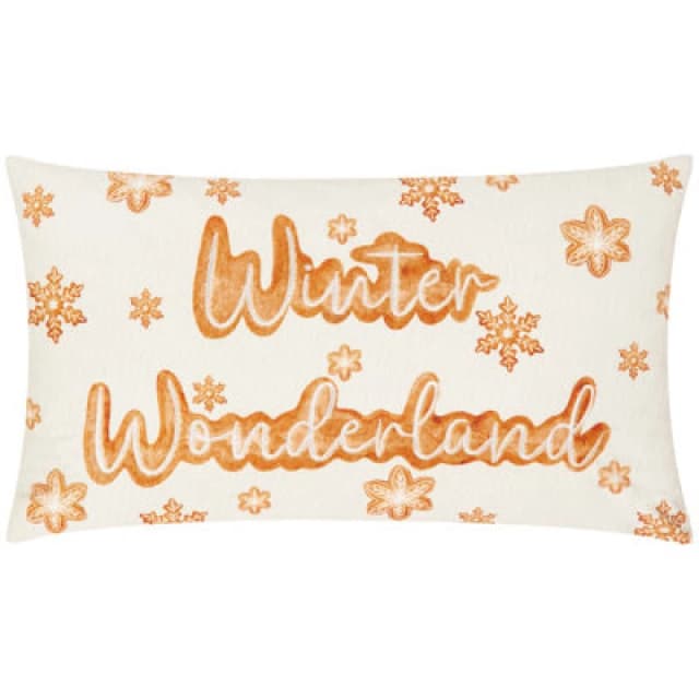 Furn Furn Gretel Winter Wonderland Embroidered Polyester Filled Cushion Size: 30cm x 50cm Multi 30cm x 50cm Unisex 5025532865786
