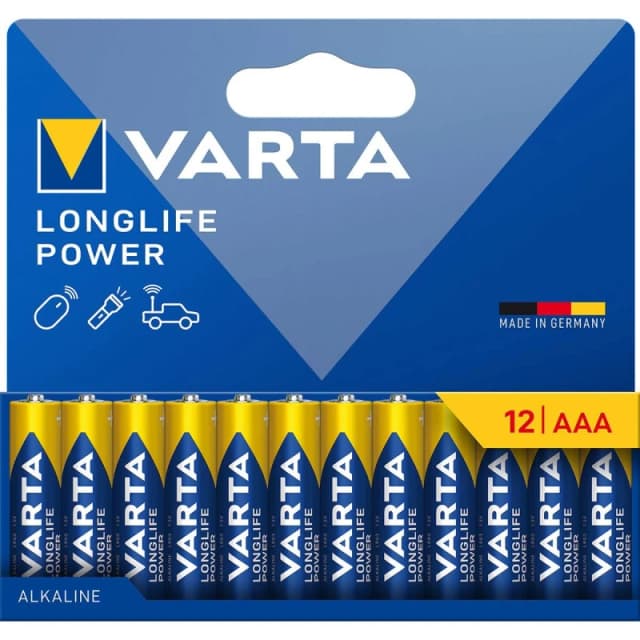 Varta Alkaline Battery AAA 1.5 V High Energy 12-Pack NED-625840 AAA