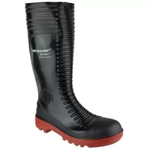 Acifort Ribbed Full Safety Wellington Black - 9 - Dunlop