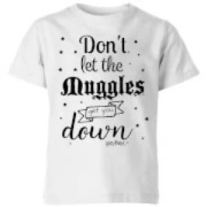 Harry Potter Don't Let The Muggles Get You Down Kids T-Shirt - White - 11-12 Years