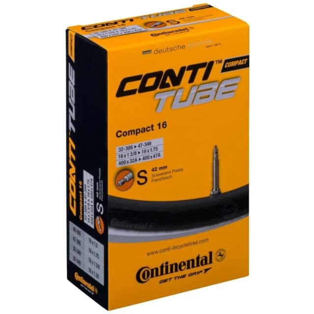 Continental Cpct16 32-47 P42 Bike Tube Junior - Black One Size