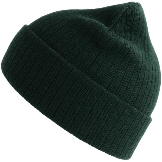 Atlantis Atlantis Men Rio Ribbed Beanie in Bottle Green Bottle Green One Size Male 5063470815265