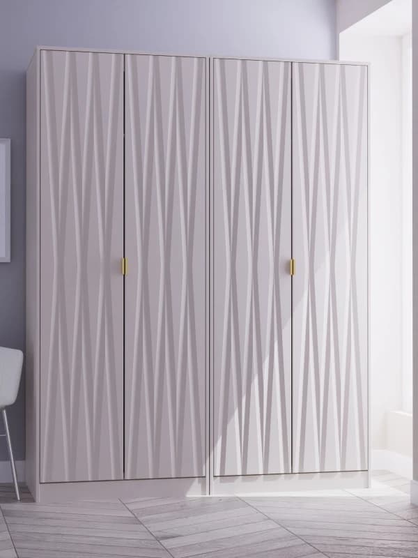 Unbranded|Welcome Remi 4 Door Wardrobe Natural JG59507