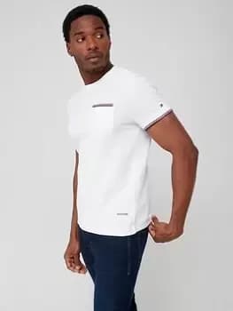 Tommy Hilfiger Honey Comb Pocket Tee - White Size M Men
